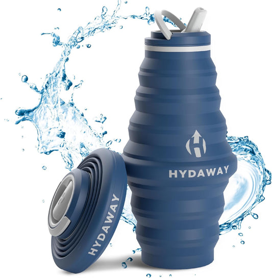 HYDAWAY 25oz Collapsible Water Bottle - BPA-Free, Leakproof, Lightweight, and Space-Saving - Perfect for Hiking, Travel, and All-Day Hydration