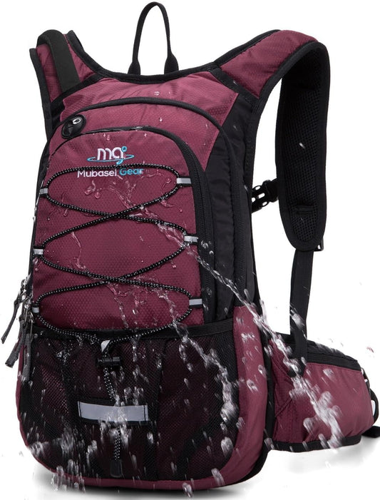 15L Insulated Hydration Backpack Pack with 2L Water Bladder Lightweight Hiking Backpack Bag for Women Men Daypack for Hiking Running Festival Camping Biking