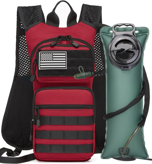 ATBP Running Hydration Vest Pack Thermal Insulation 3L TPU Water Bladder Tactical Backpack Bag for Cycling Hiking Daypack Men & Women