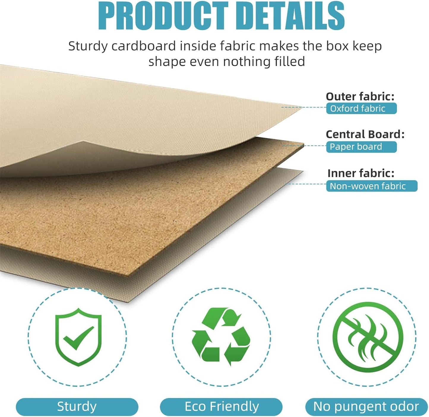 Linen Fabric Foldable Storage Cube Bin Organizer Basket with Flip-Top Lid & Handles, Large Clothes Blanket Box for Home, Office, Closet, Gray & Pink, 4 Pack 14.6 x 9.5 x 9.5”