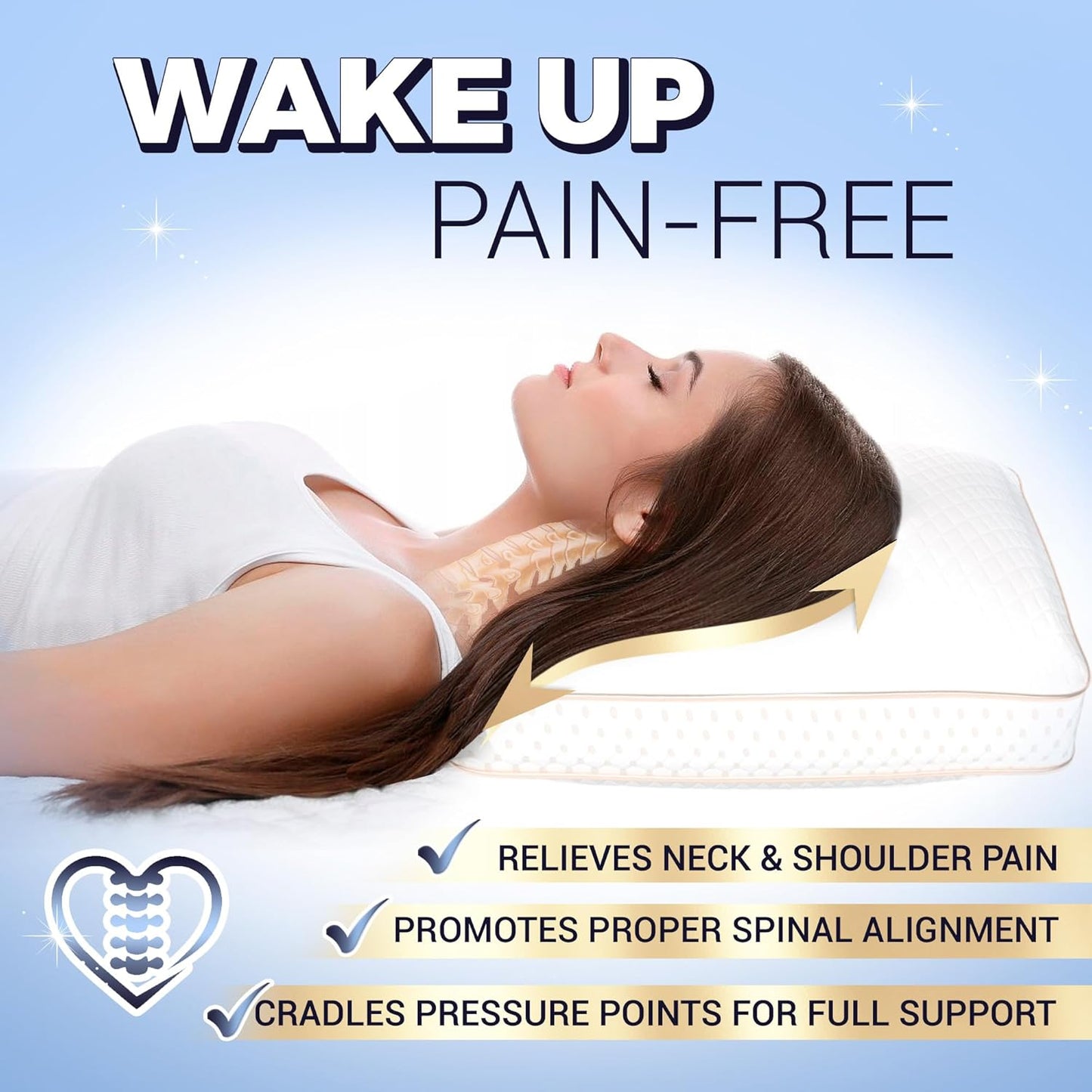 Royal Therapy King Memory Foam Pillows - Shredded Memory Foam Pillow for All Sleep Positions - Medium Firm Pillow with Adjustable Loft, Bamboo Rayon Cover, CertiPUR-US, Oeko-TEX Certified