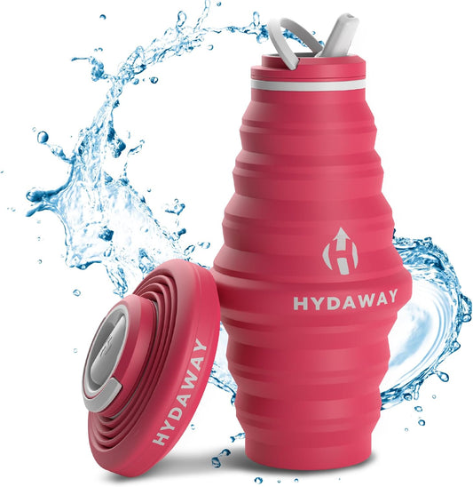 HYDAWAY 25oz Collapsible Water Bottle - BPA-Free, Leakproof, Lightweight, and Space-Saving - Perfect for Hiking, Travel, and All-Day Hydration