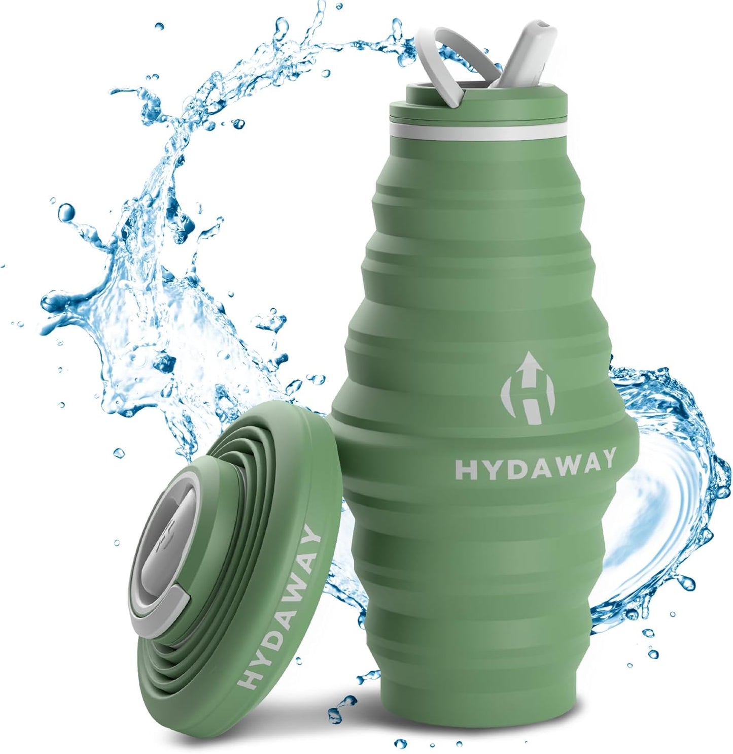 HYDAWAY 25oz Collapsible Water Bottle - BPA-Free, Leakproof, Lightweight, and Space-Saving - Perfect for Hiking, Travel, and All-Day Hydration