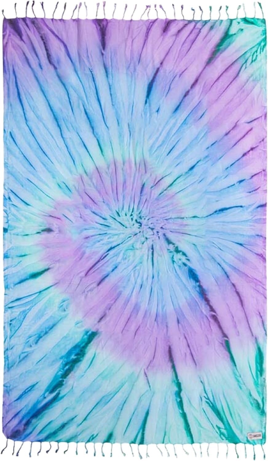 Sand Cloud Turkish Beach Towel - Sand Free - 100% Organic Turkish Cotton Yarn - Quick Dry Towel for Beach, Picnic Blanket or Throw - As Seen on Shark Tank - Tie Dye (Luna)