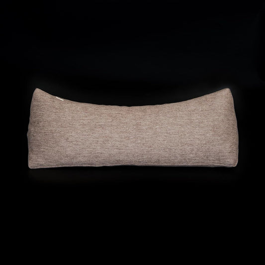 Buckwheat Neck Support Pillow Cervical Neck Cylinder Bolster Pillow,Buckwheat Hulls Adjustable Roll Pillow,Neck Pain Relief for Back and Side Sleepers Round Pillows for Lunch Break Brown, 6*15 inch