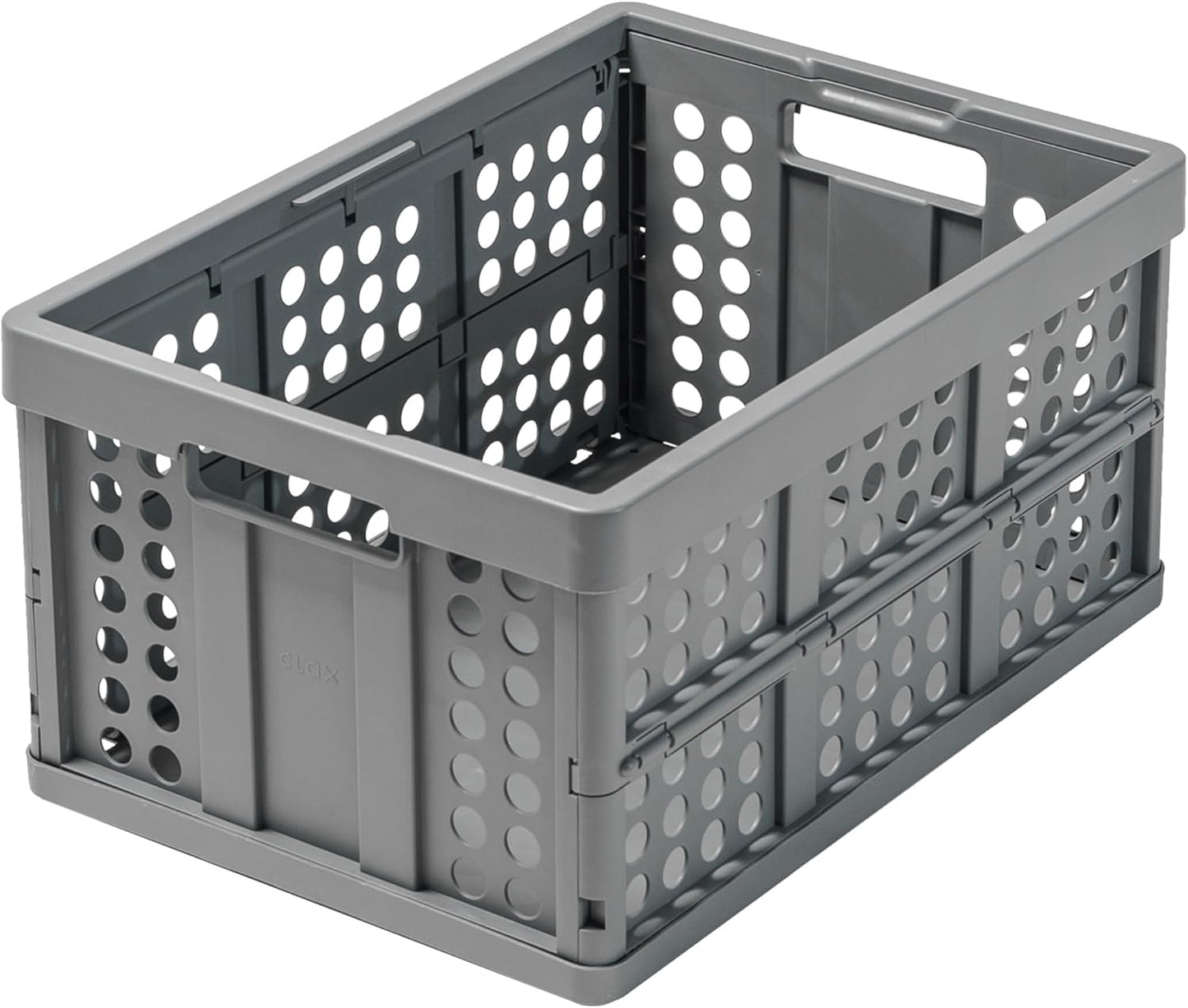 Clax® crate | folding box | basket | 48 qt (12 gal) | grey