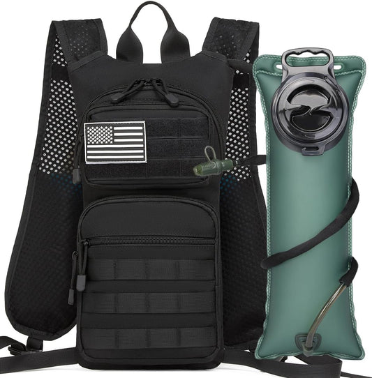 ATBP Running Hydration Vest Pack Thermal Insulation 3L TPU Water Bladder Tactical Backpack Bag for Cycling Hiking Daypack Men & Women