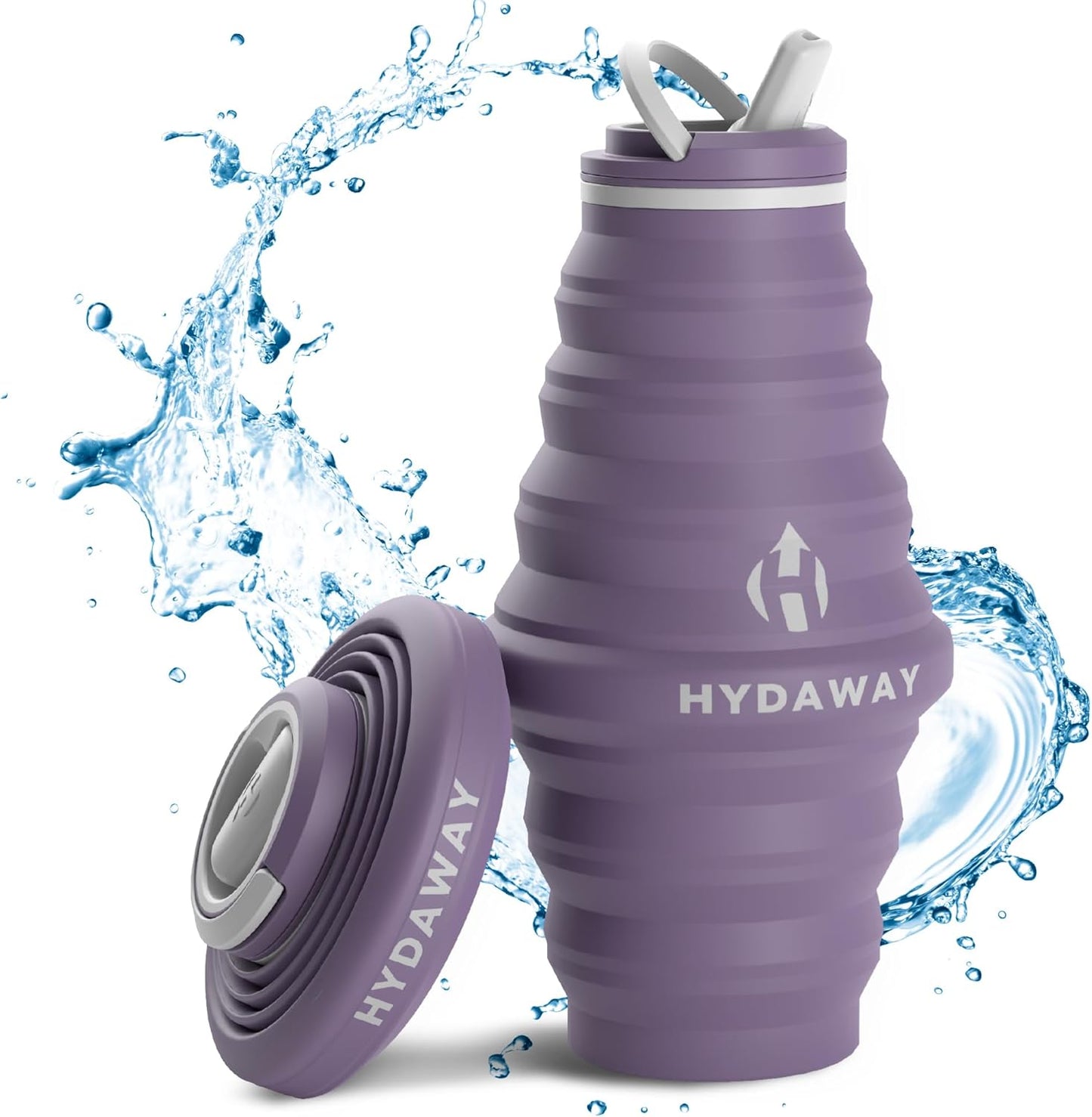 HYDAWAY 25oz Collapsible Water Bottle - BPA-Free, Leakproof, Lightweight, and Space-Saving - Perfect for Hiking, Travel, and All-Day Hydration