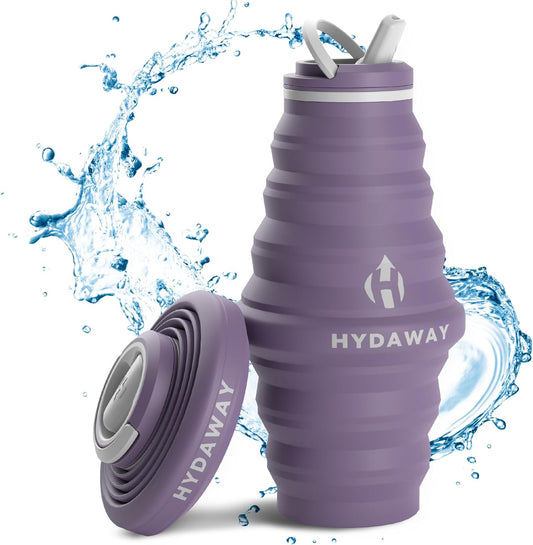 HYDAWAY 25oz Collapsible Water Bottle - BPA-Free, Leakproof, Lightweight, and Space-Saving - Perfect for Hiking, Travel, and All-Day Hydration