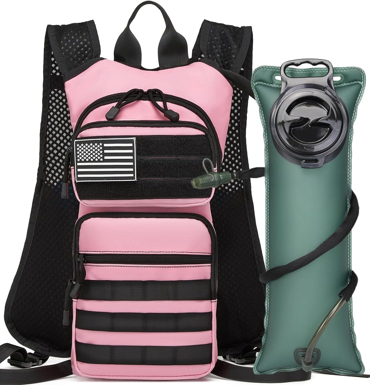 ATBP Running Hydration Vest Pack Thermal Insulation 3L TPU Water Bladder Tactical Backpack Bag for Cycling Hiking Daypack Men & Women