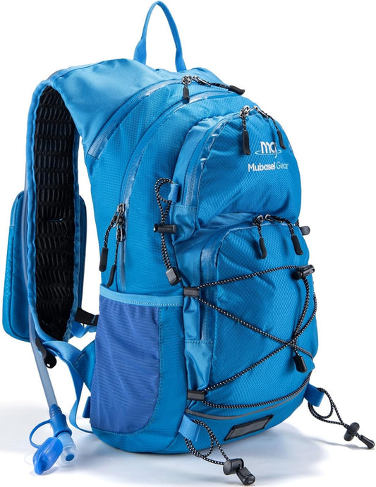 Insulated Hydration Backpack Pack with 2L Water Bladder Lightweight 22L Hiking Backpack Bag for Women Men Daypack for Hiking Running Festival Camping Biking