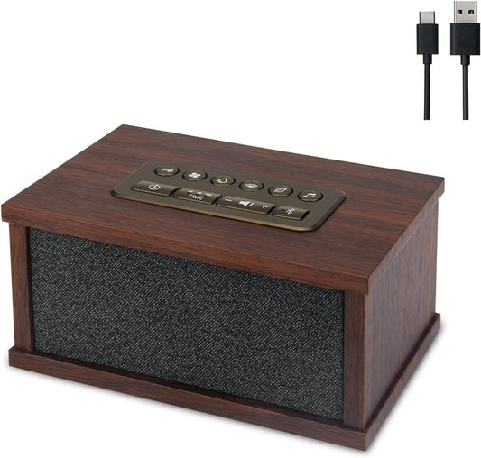 White Noise Sound Machine, Portable Sound Machine with 70 Soothing Sounds, 3 Timer Memory Function 30 Volume Levels Sleep Machines for Baby Kids Adult Home Office Travel, Black