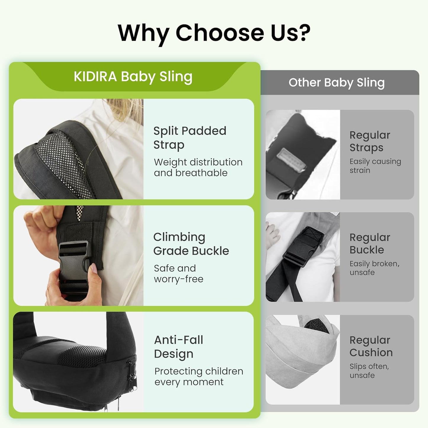 Baby Carrier Newborn to Toddler, Toddler Carrier, Cozy Baby Carrier with Adjustable Padded Shoulder Strap, Suits for 12-36lb