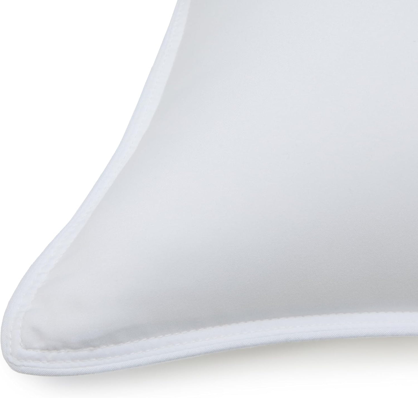 Amazon Basics Down-Alternative Pillows for Stomach and Back Sleepers, Soft Density, 20 x 36 inches, 2-Pack, White