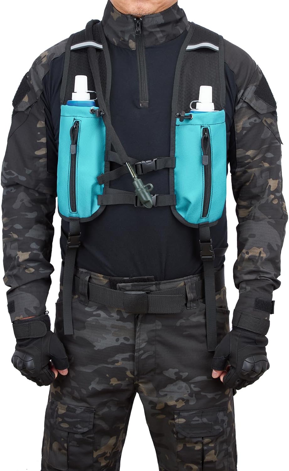 ATBP Running Hydration Vest Pack Thermal Insulation 3L TPU Water Bladder Tactical Backpack Bag for Cycling Hiking Daypack Men & Women