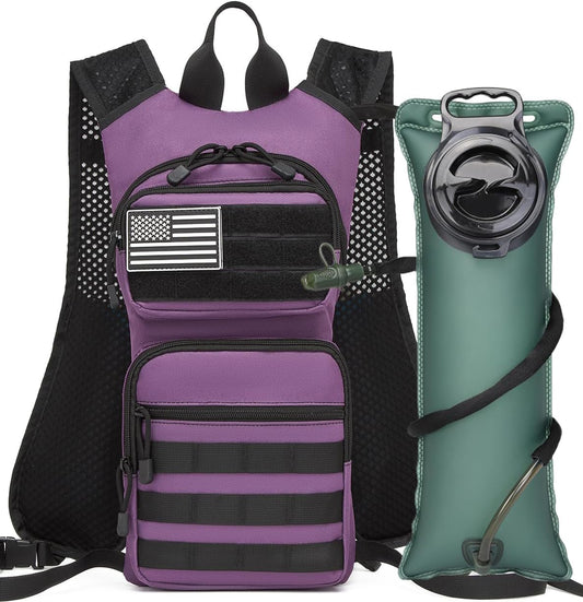 ATBP Running Hydration Vest Pack Thermal Insulation 3L TPU Water Bladder Tactical Backpack Bag for Cycling Hiking Daypack Men & Women