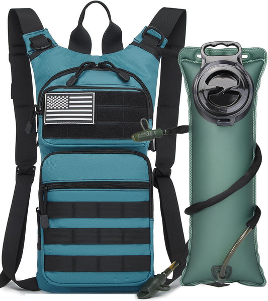 ATBP Insulated Water Hydration Pack Bag with 3L TPU Bladder Tactical Molle Hydration Backpack for Hiking Cycling Running