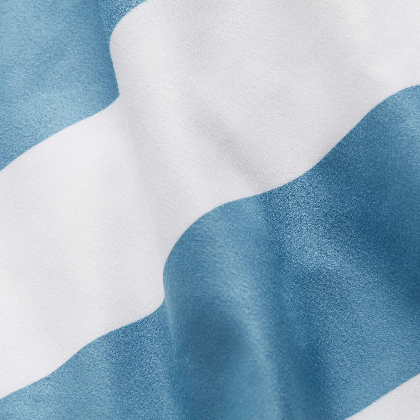 Bright Blue Microfiber Beach Towel by Laguna Beach Textile Co - Sand Free, Light Weight Striped Pool Towel - Perfect for Yoga, Gym, Beach, Pool - Extra Large, 35" x 75 - Laguna Blue