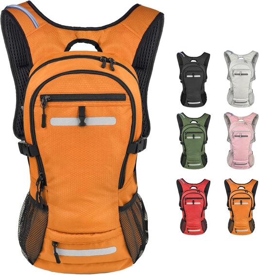 Zavothy 18L Hydration Backpack with 3L Water Bladder – Waterproof Hiking Pack with Insulated Bladder Compartment, Hidden Helmet Holder & Rain Cover – for Running, Cycling, and Camping