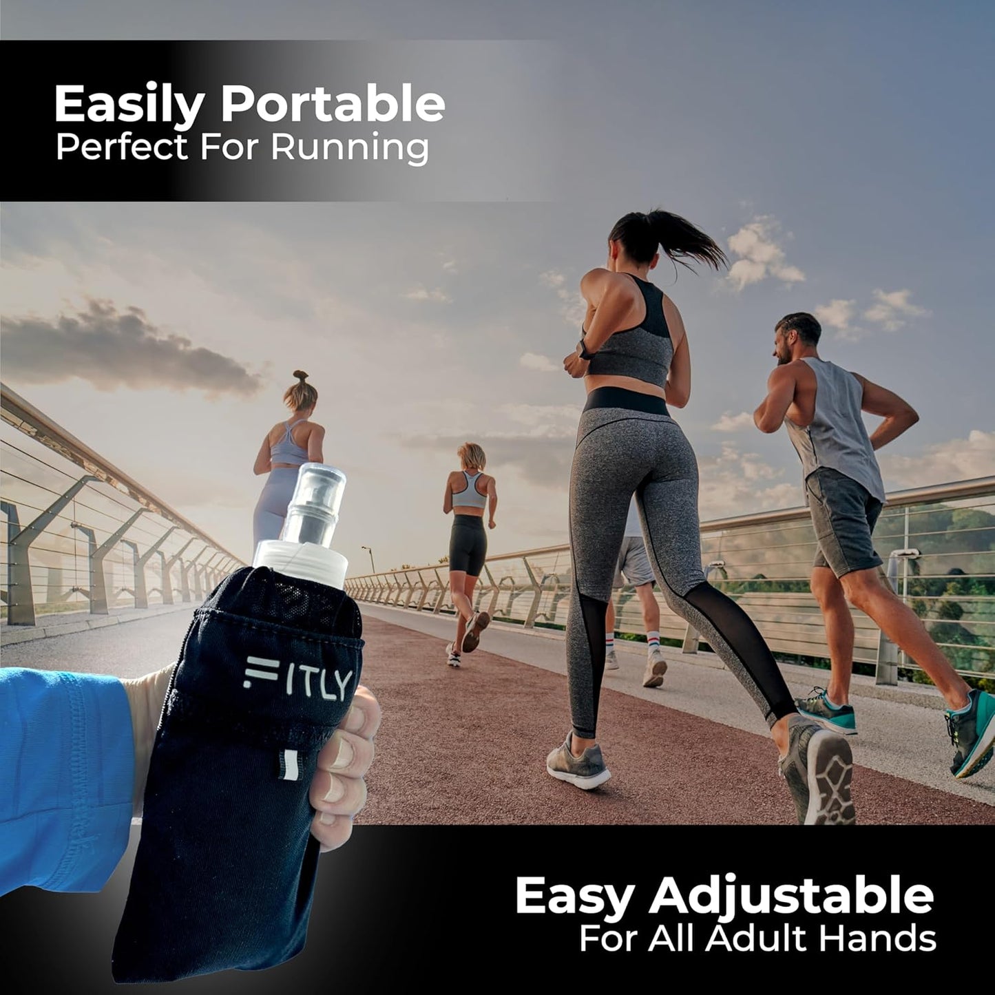 Soft Flask - Shrink As You Drink Soft Water Bottle for Hydration Pack - Folding Water Bottle Ideal for Running, Hiking, Cycling, Climbing & Rigorous Activity