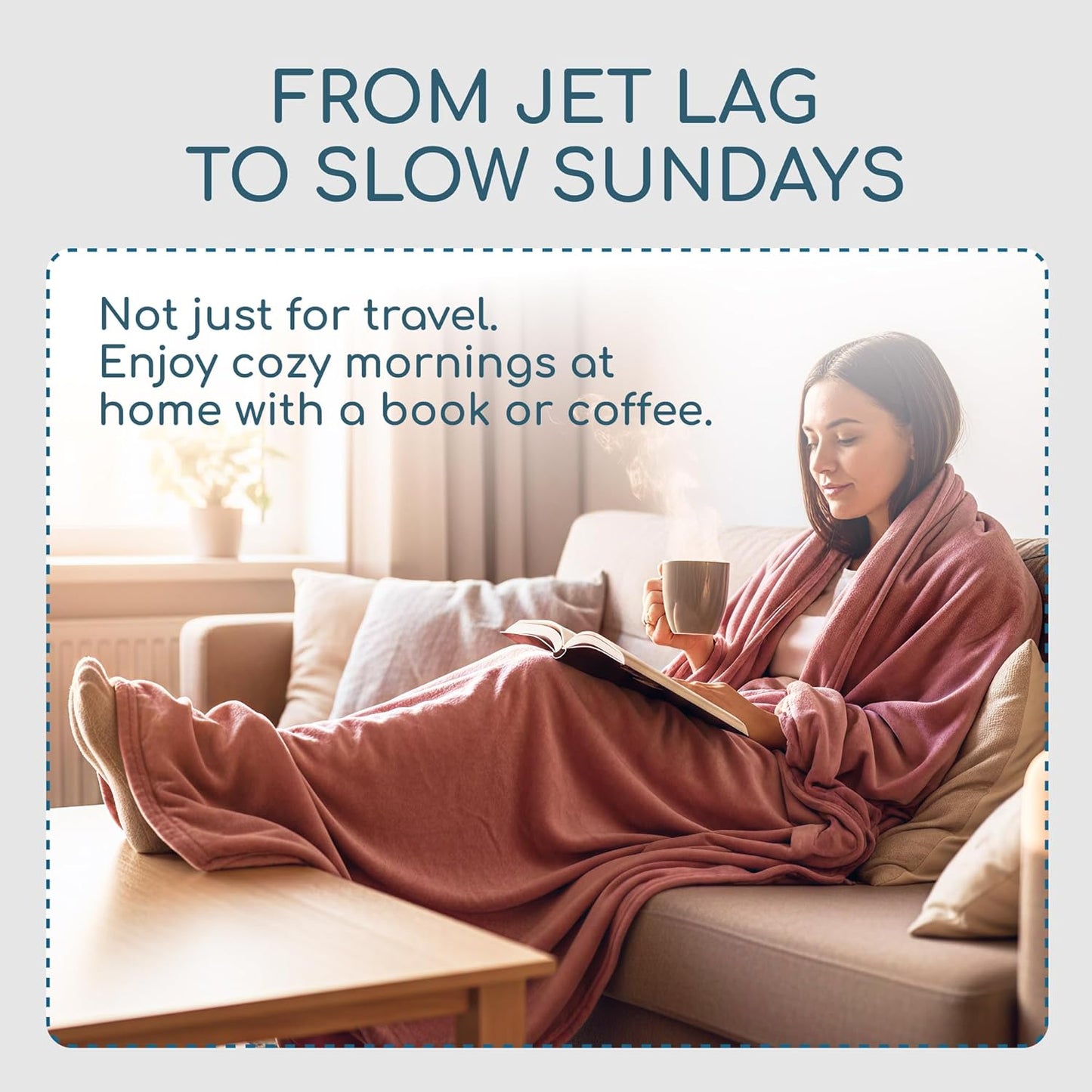 Resty 65"x40" Traveling Airplane Blanket, Forest Green – Lightweight, Velvety Soft Blanket That Becomes a Travel Pillow – Must-Have Comfort for Planes & Road Trips – Travel Essentials for Women & Men