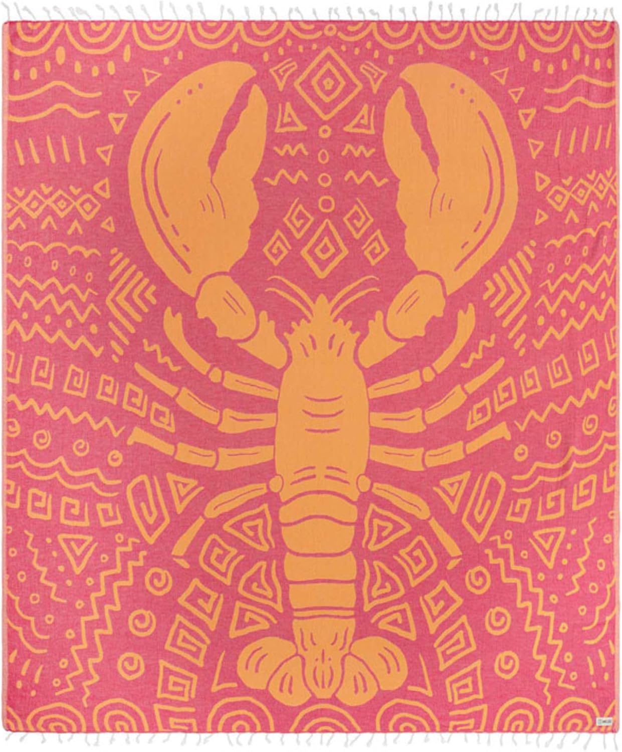 Sand Cloud Turkish Beach Towel - Sand Free - 100% Organic Turkish Cotton Yarn - Quick Dry Towel for Beach, Picnic, Blanket or Bath - As Seen on Shark Tank - Marine Life (Bohemianster)