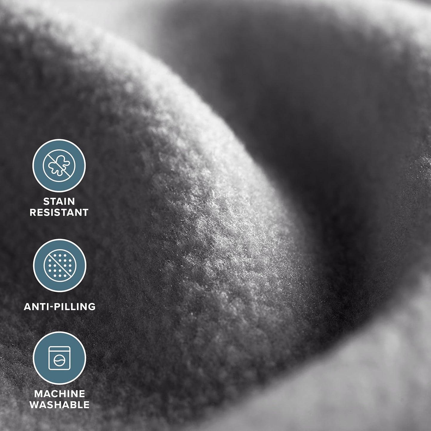 Bare Home Polar Fleece Blanket - Full/Queen - Grey - Warm & Cozy - Premium Fleece Throw for Bed, Sofa, Camping, Travel and Cold Nights - Lightweight Blanket (Full/Queen, Grey)