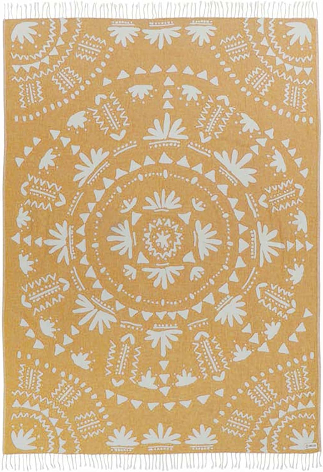 Sand Cloud Large Turkish Beach Towel - Sand Free - 100% Organic Turkish Cotton Yarn - Quick Dry Towel for Beach, Picnic Blanket or Throw - As Seen on Shark Tank - Boho Honey XL