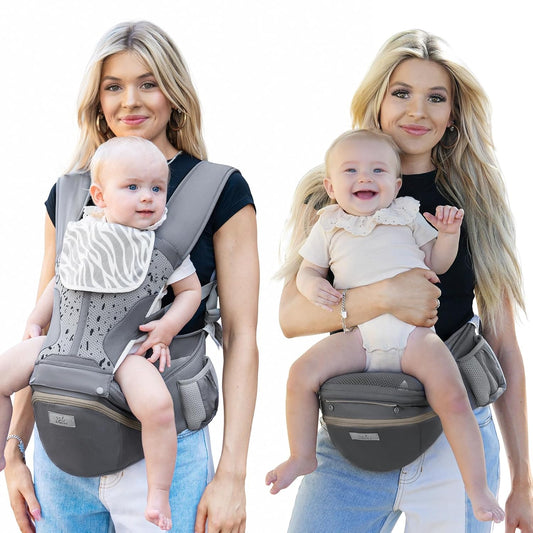 MOMTORY Carryall™ Pro Baby Carrier, Safety-Certified 6-in-1 Baby Carrier Newborn to Toddler, Detachable Baby Holder Carrier with Hip Seat, Ergonomic Cozy Baby Front and Back Carrier for 7-50lbs