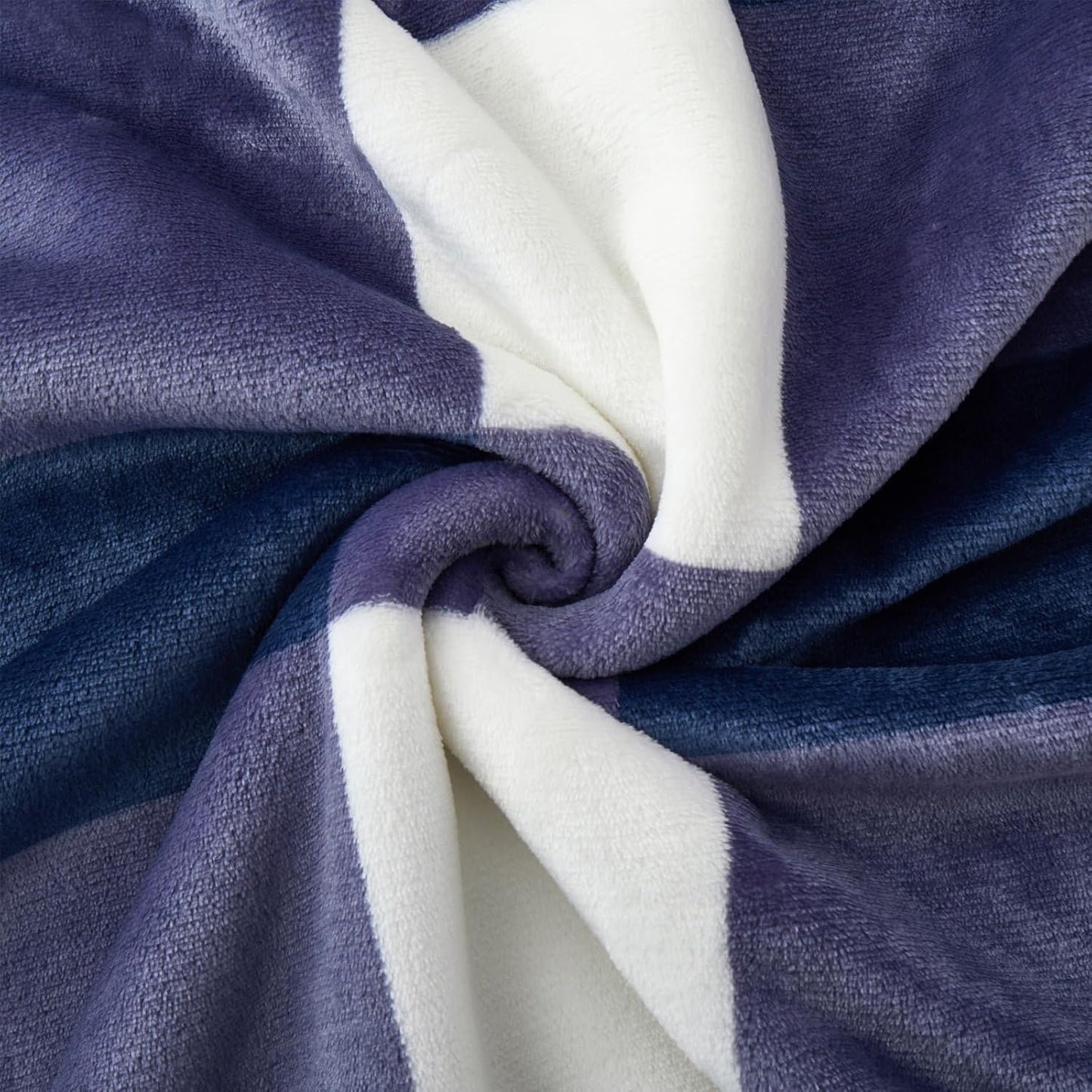 PU MEI Sherpa Blanket Fleece Throw Blanket Full Queen Plaid Thick Bed Blanket, Soft Warm Cozy Blue Checkered Throw Blanket 80"*90"