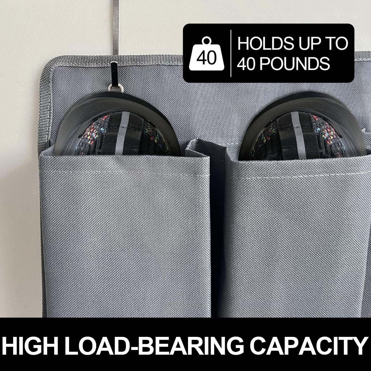 RV Shoe Pockets 10 Pockets Heavy Hanging Bedside Storage Organizer with Sturdy Hooks Storage Pockets Hangs on bed for Shoes Toys and Tool Accessories