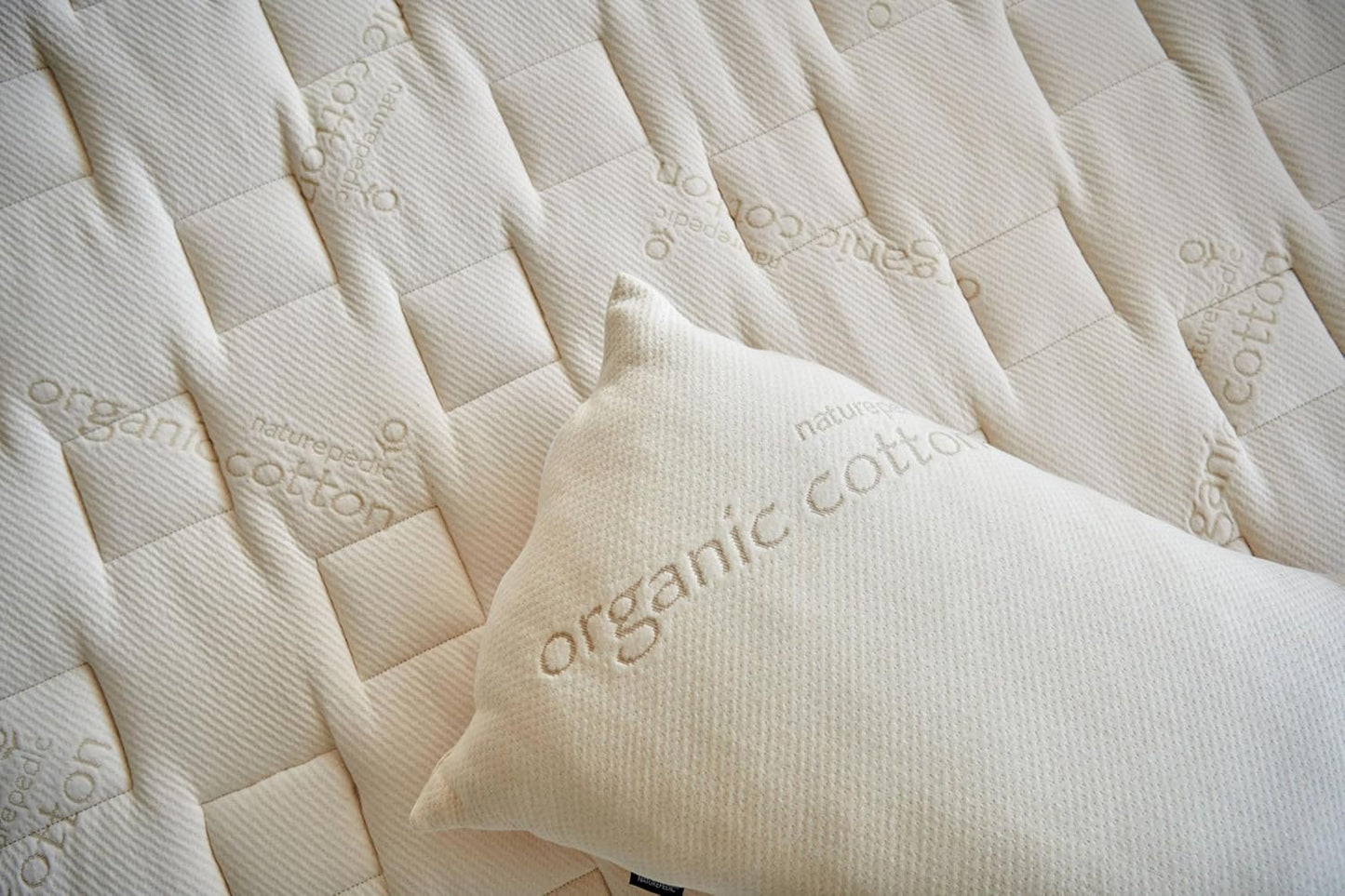 Naturepedic Organic Latex Pillow - King Bed Pillow with Medium Comfort - Luxury Pillow with Adjustable Fill for Comfortable Sleeping, Back Support and Neck Pain Relief