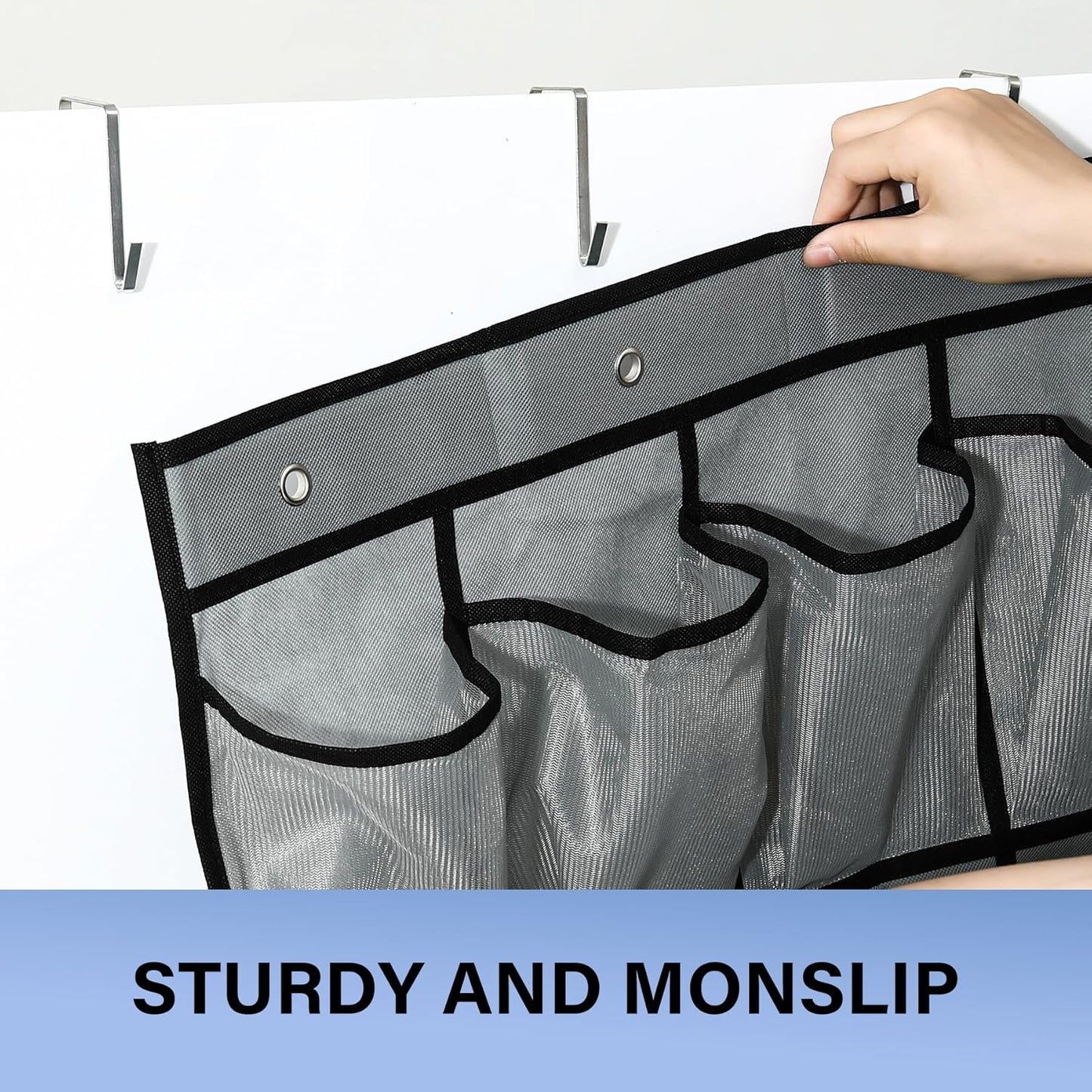 35Large Pockets Over The Door Shoe Organizer, Mesh Pockets Shoe Holder Rack, Capacity Shoe Hanging Storage，door shoe rack With 4 Metal Hook.