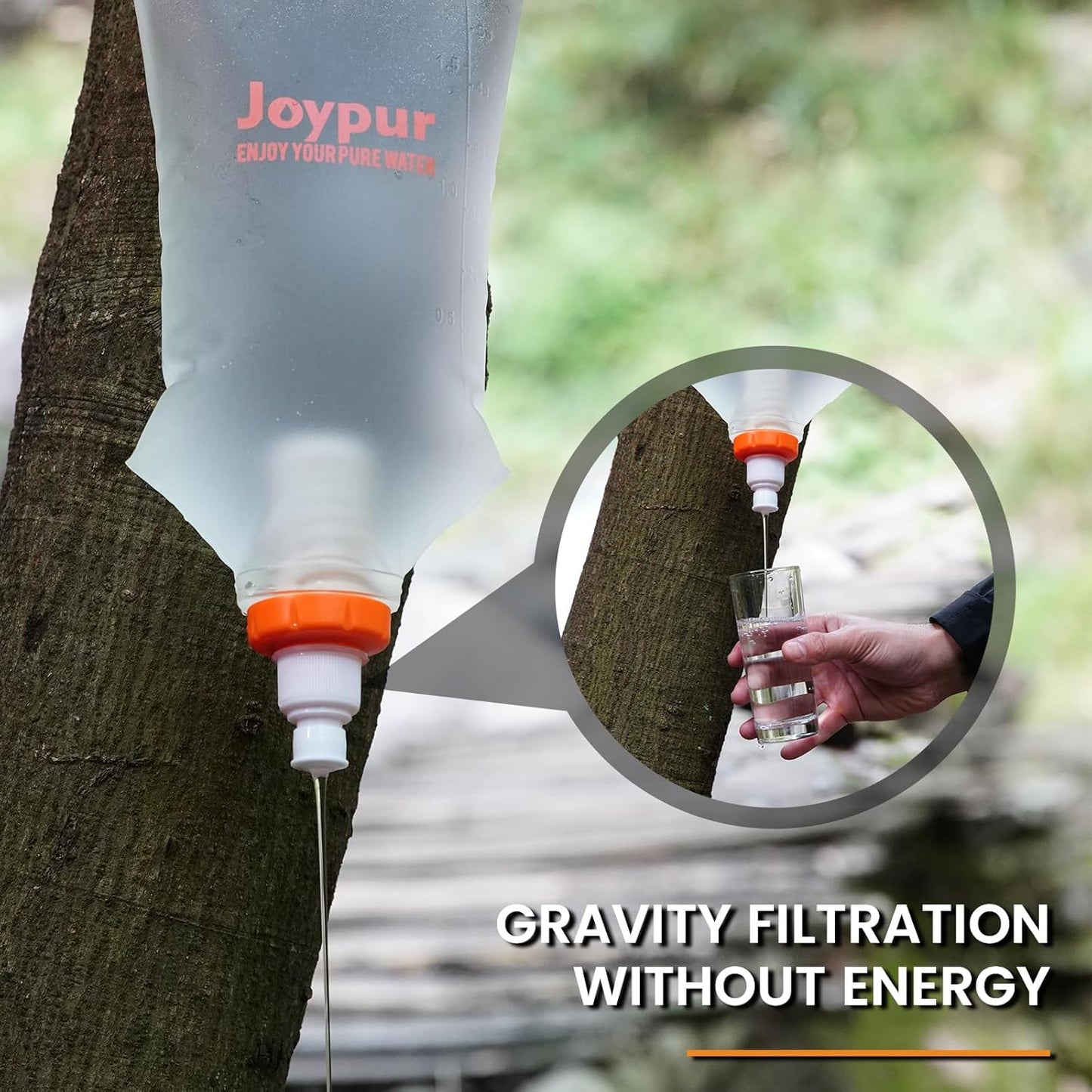 Water Filter Bottle Survival - 650/1000/2000ml Collapsible Water Bottle with NSF/FDA Certification with Filter Squeeze Water Filter Bottle Portable Water Filter Hiking Backpacking Camping