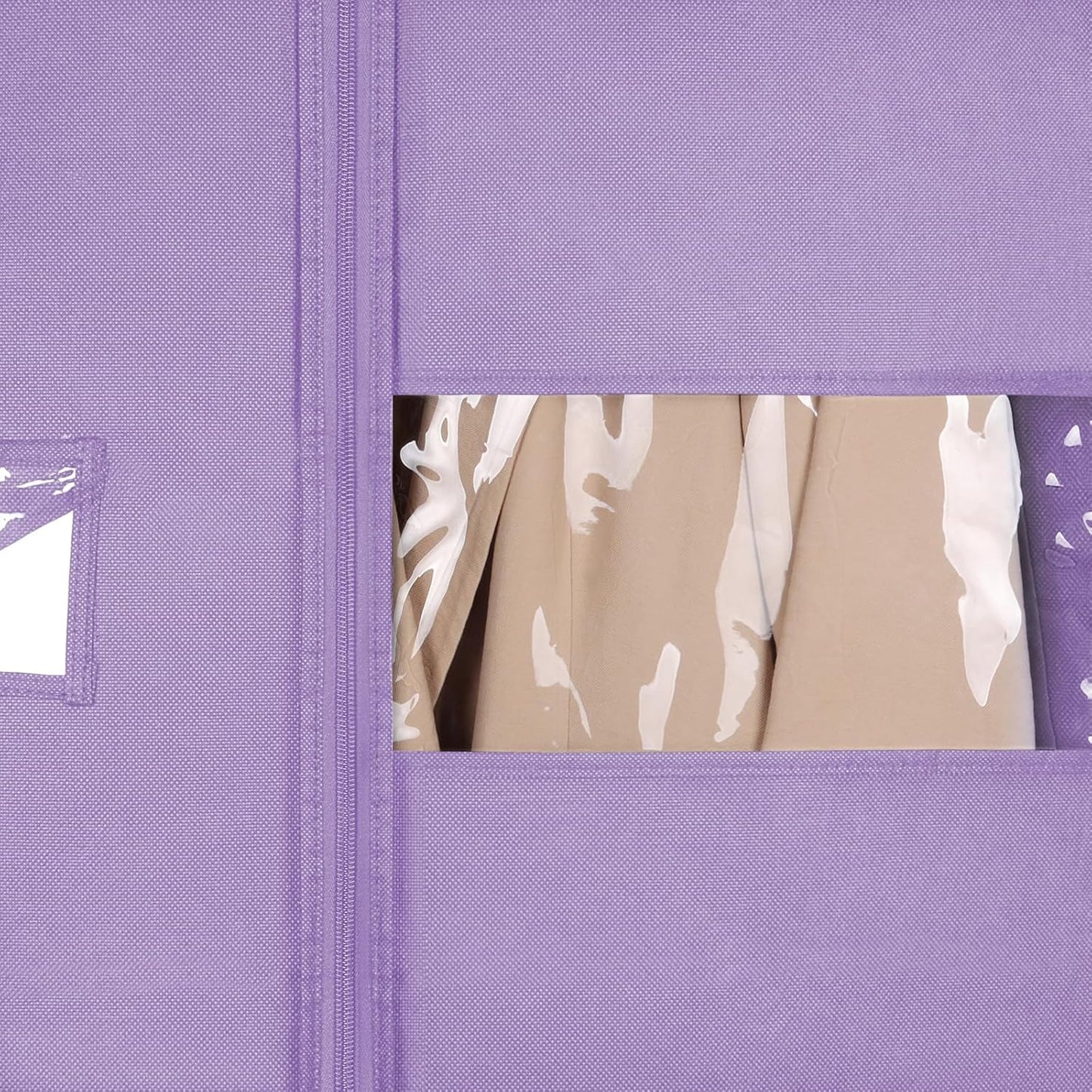 Syeeiex 40" Suit Bag, Set of 8 Garment Bags for Hanging Clothes, Suit Bags for Closet Storage, Garment Bags for Suits, T-shirts, Jackets, Coats, Business Wear(Purple)