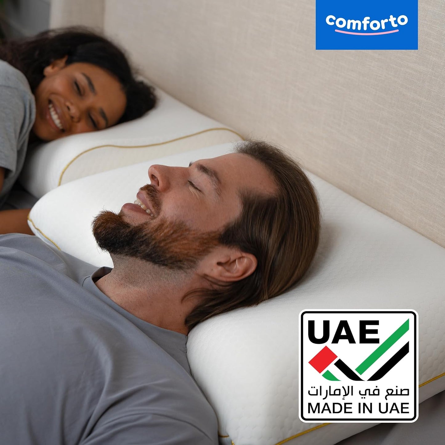 Memory Foam Pillow for Sleeping 23.6x15.7 - Orthopedic Cervical Pillows for Neck and Shoulder Pain Relief for Back and Side Sleepers - Medium Firm Pillow with Neck Support - Pillowcase for Bed