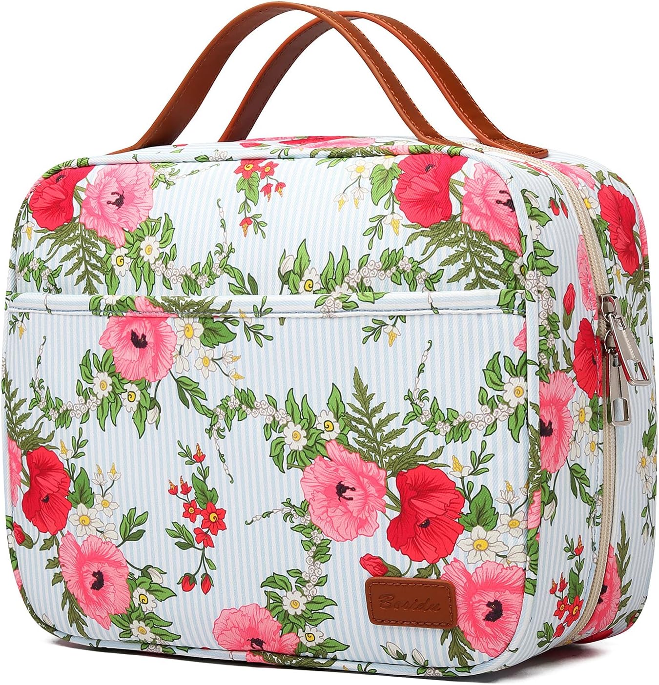 Hanging Travel Toiletry Bag,Large Capacity Cosmetic Travel Toiletry Organizer for Women with 4 Compartments & 1 Sturdy Hook,Perfect for Travel/Daily Use/Christmas