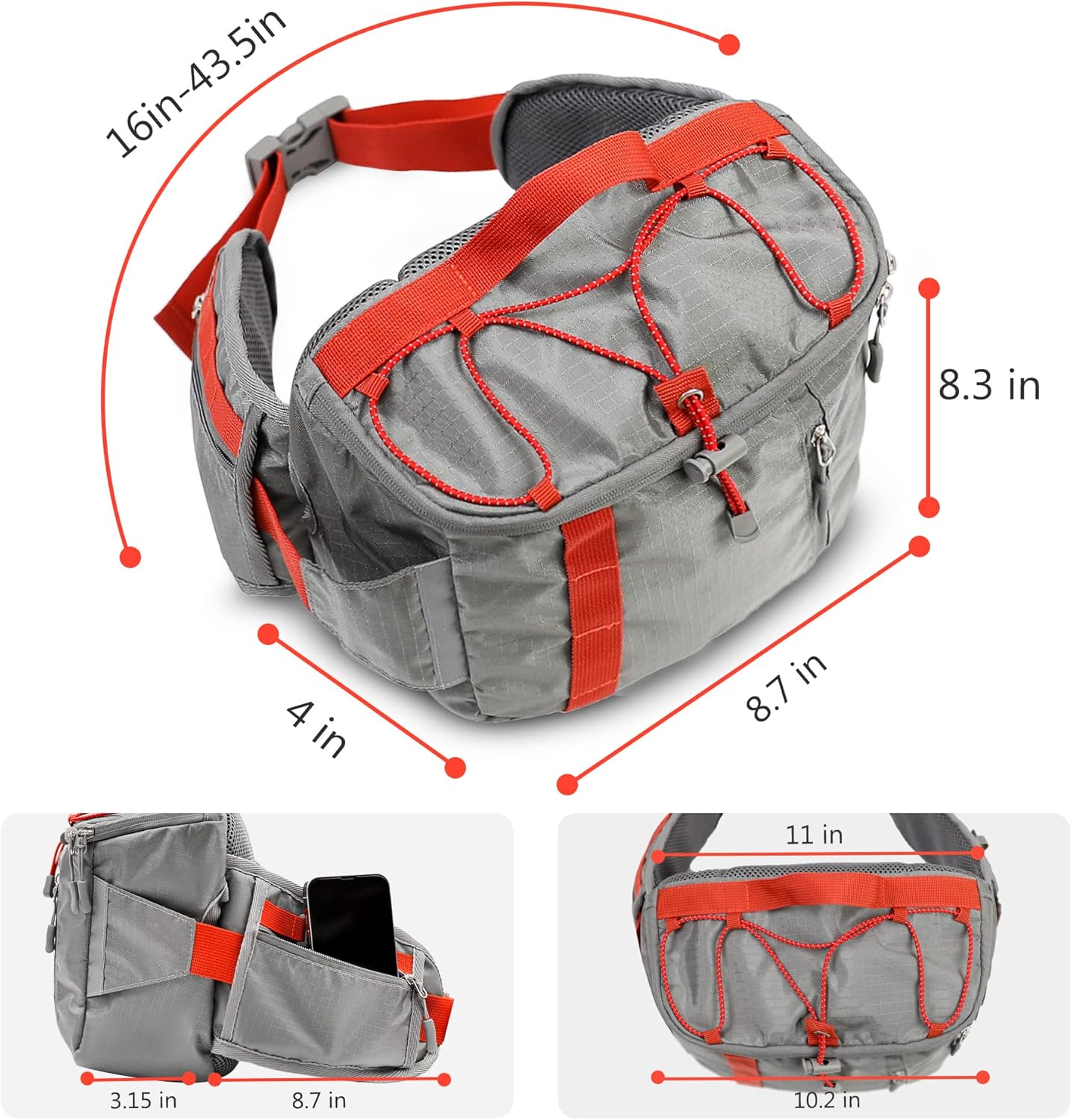 Reflective Hydration Backpack, Hydration Pack - Water Backpack with 2L/3L Hydration Bladder, Essential for Festivals - Rave Hydration Pack for Hiking, Running, Cycling, and Festivals