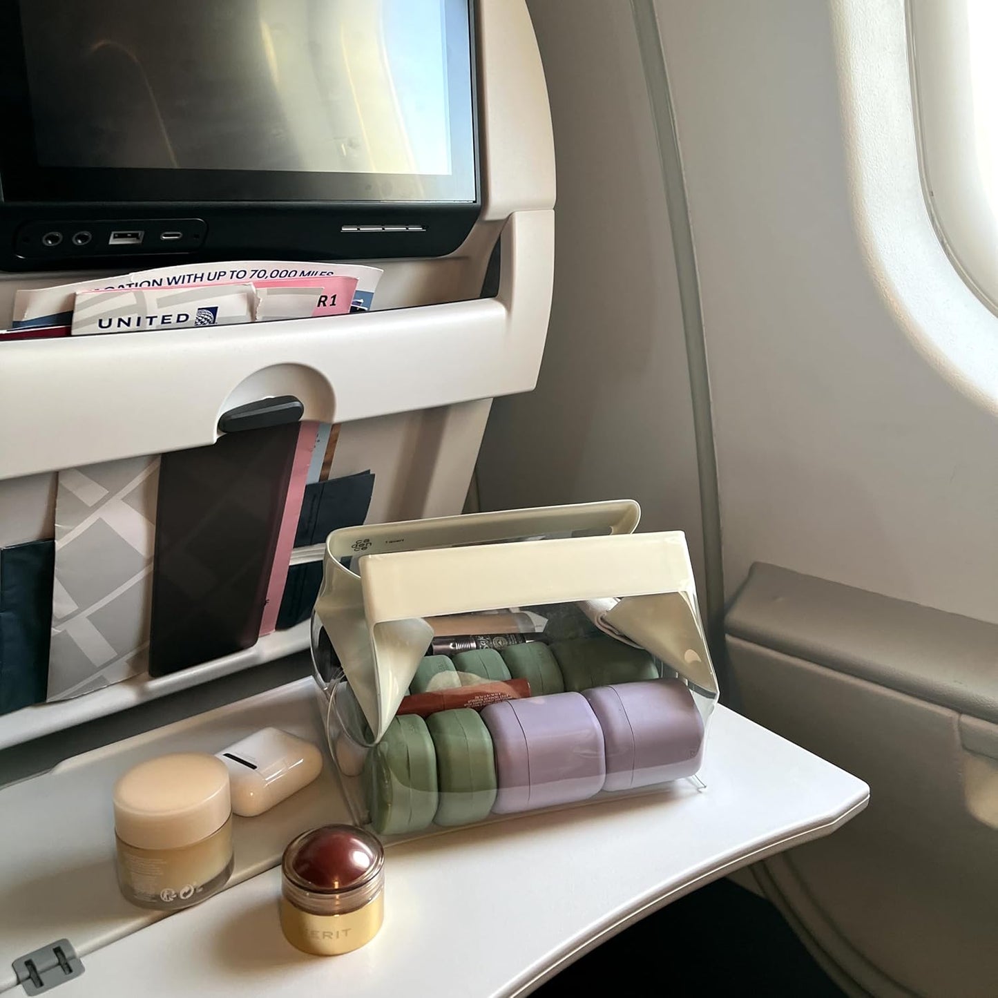 Cadence Parcel - Clear Dopp Kit with Magnetic Closure - Durable and Leak-Resistant Travel Toiletry Kit - Modular Design