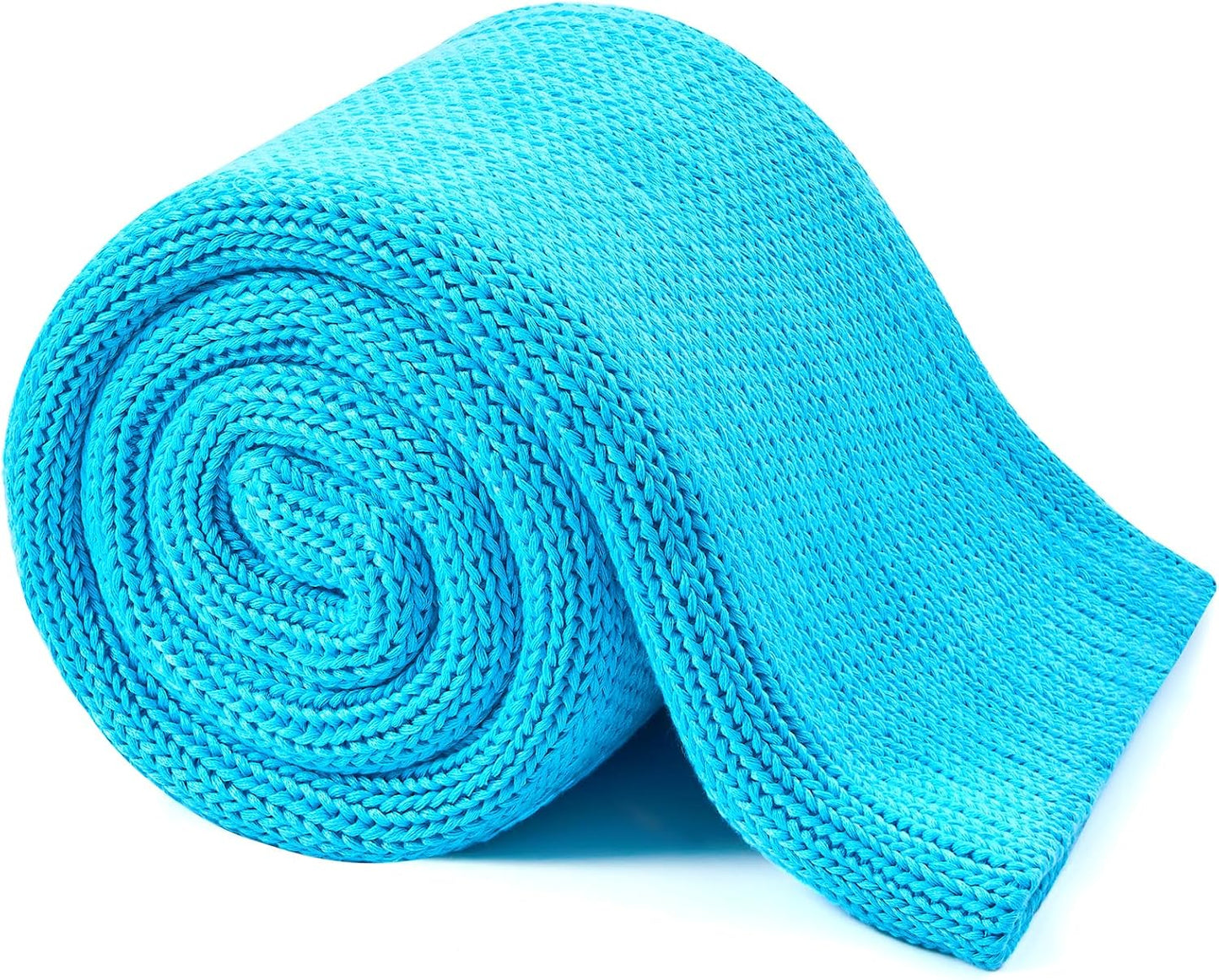 L'AGRATY Knitted Weighted Blanket - 60"x80" 15lbs Cooling Chunky Knit Heavy Blanket for Adults Braided Crochet Throw Thick Cable Yarn Knit Decorative No Beads Evenly Weighted Machine Washable