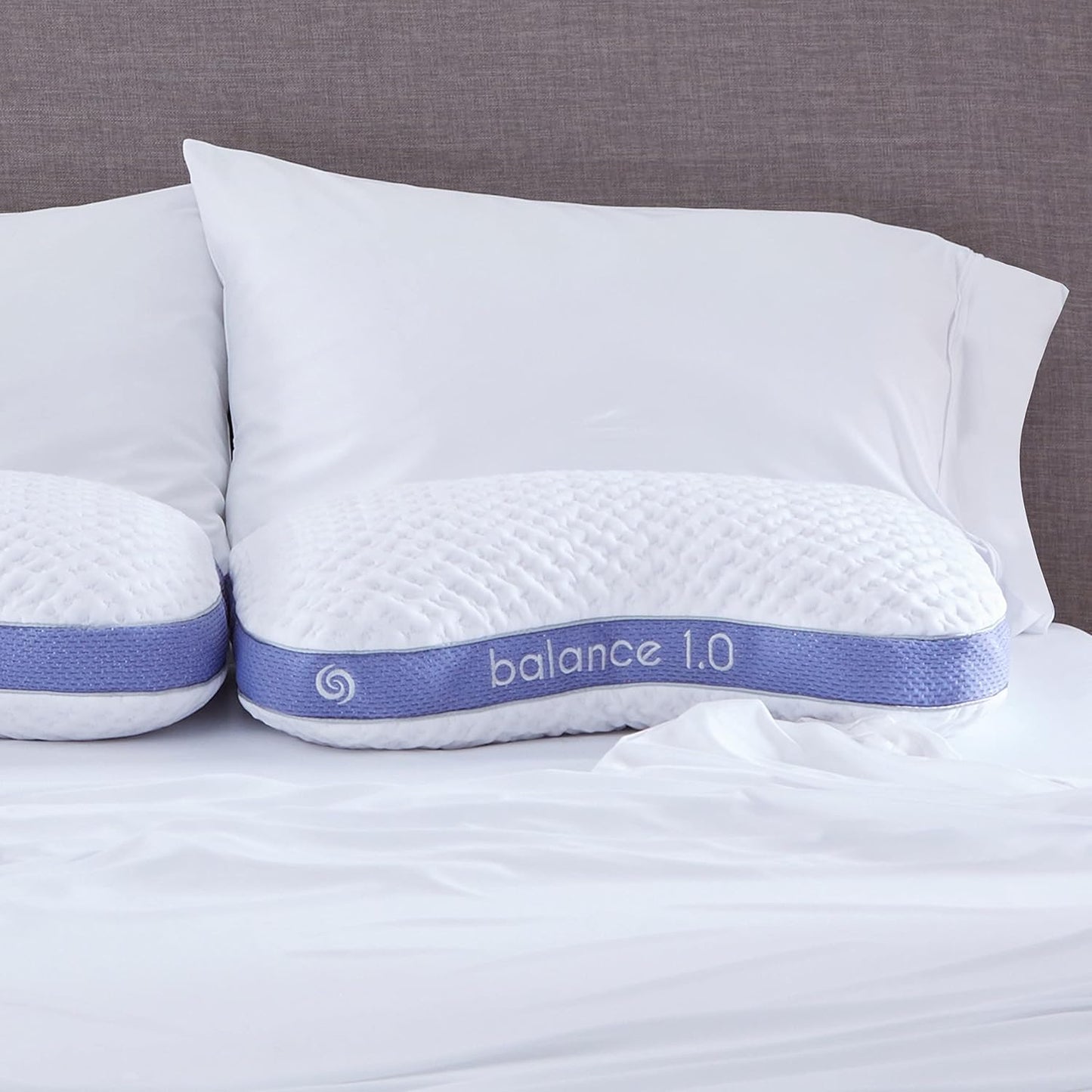 Bedgear Balance Cuddle Curve Performance Pillow - Size 1.0 - Moisture-Wicking Pillow for Side Sleepers - Medium Firmness Bed Pillow- Hypoallergenic, Washable Removable Cover - 20" W x 26" L x 5.25" H