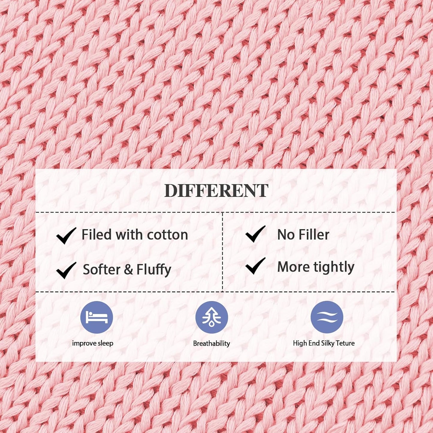 L'AGRATY Knitted Weighted Blanket - 48"x72" 12lbs Cooling Chunky Knit Heavy Blanket for Adults Braided Crochet Throw Thick Cable Yarn Knit Decorative No Beads Evenly Weighted Machine Washable