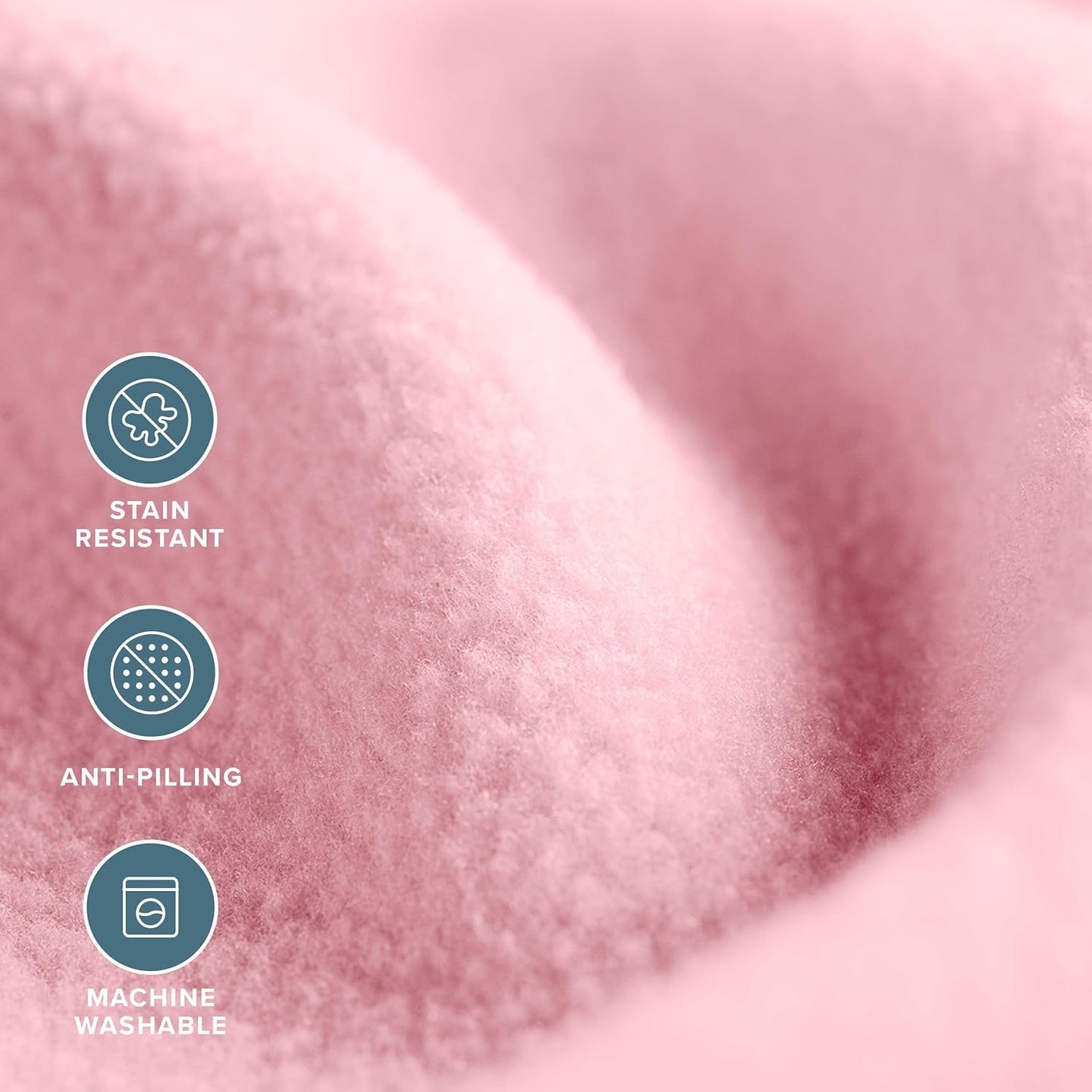 Bare Home Polar Fleece Blanket - Light Pink - Warm & Cozy - Premium Fleece for Bed, Sofa, Camping, Travel and Cold Nights - Lightweight Blanket (King, Light Pink)