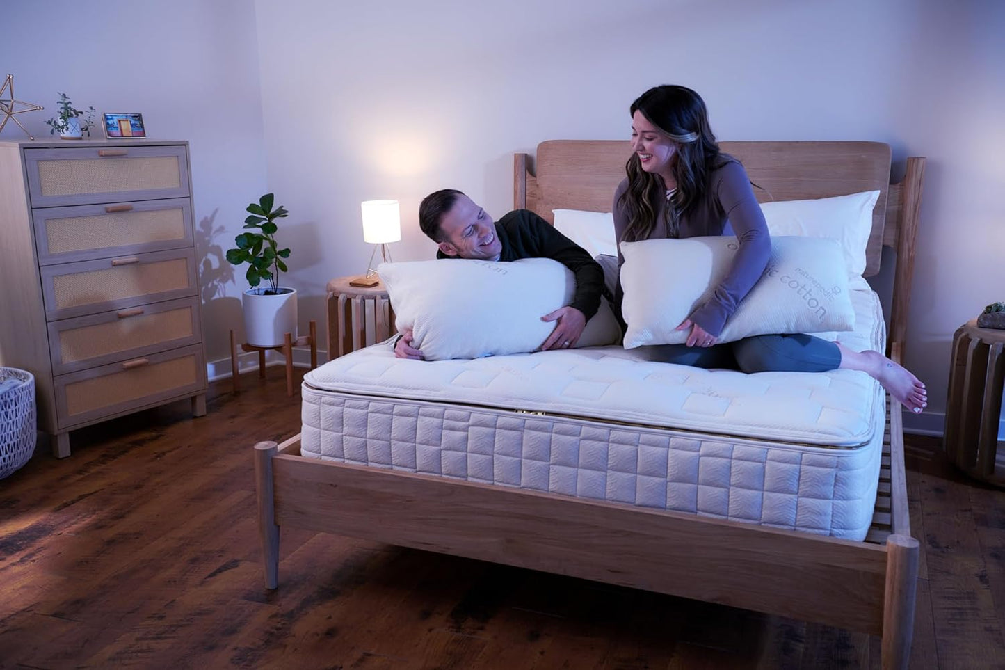 Naturepedic Organic Latex Pillow - Queen Bed Pillow with Medium Comfort - Luxury Pillow with Adjustable Fill for Comfortable Sleeping, Back Support and Neck Pain Relief