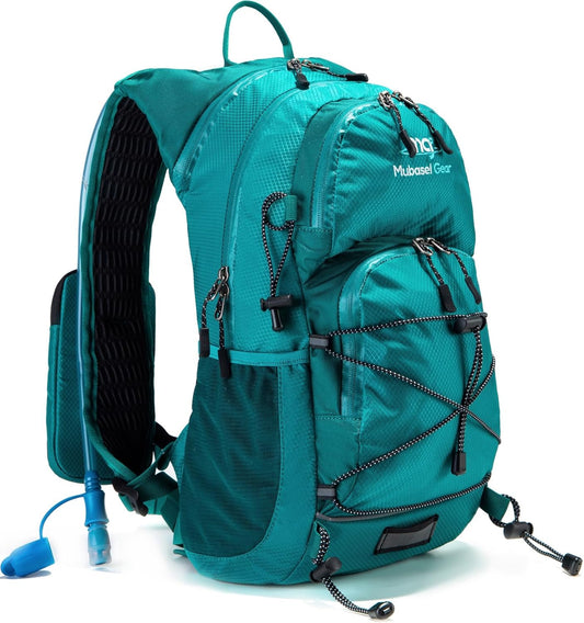 Insulated Hydration Backpack Pack with 2L Water Bladder Lightweight 22L Hiking Backpack Bag for Women Men Daypack for Hiking Running Festival Camping Biking