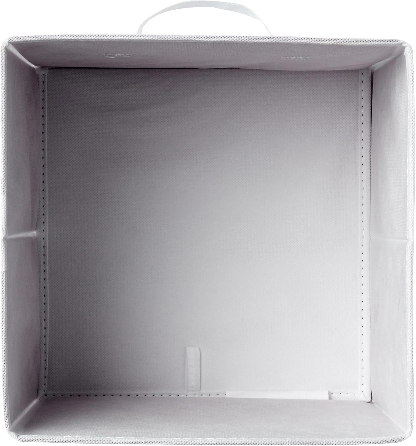 Amazon Basics Cube Organizer Storage Bins Handles, Collapsible Fabric, Pack of 6, 13"x13"x13", White