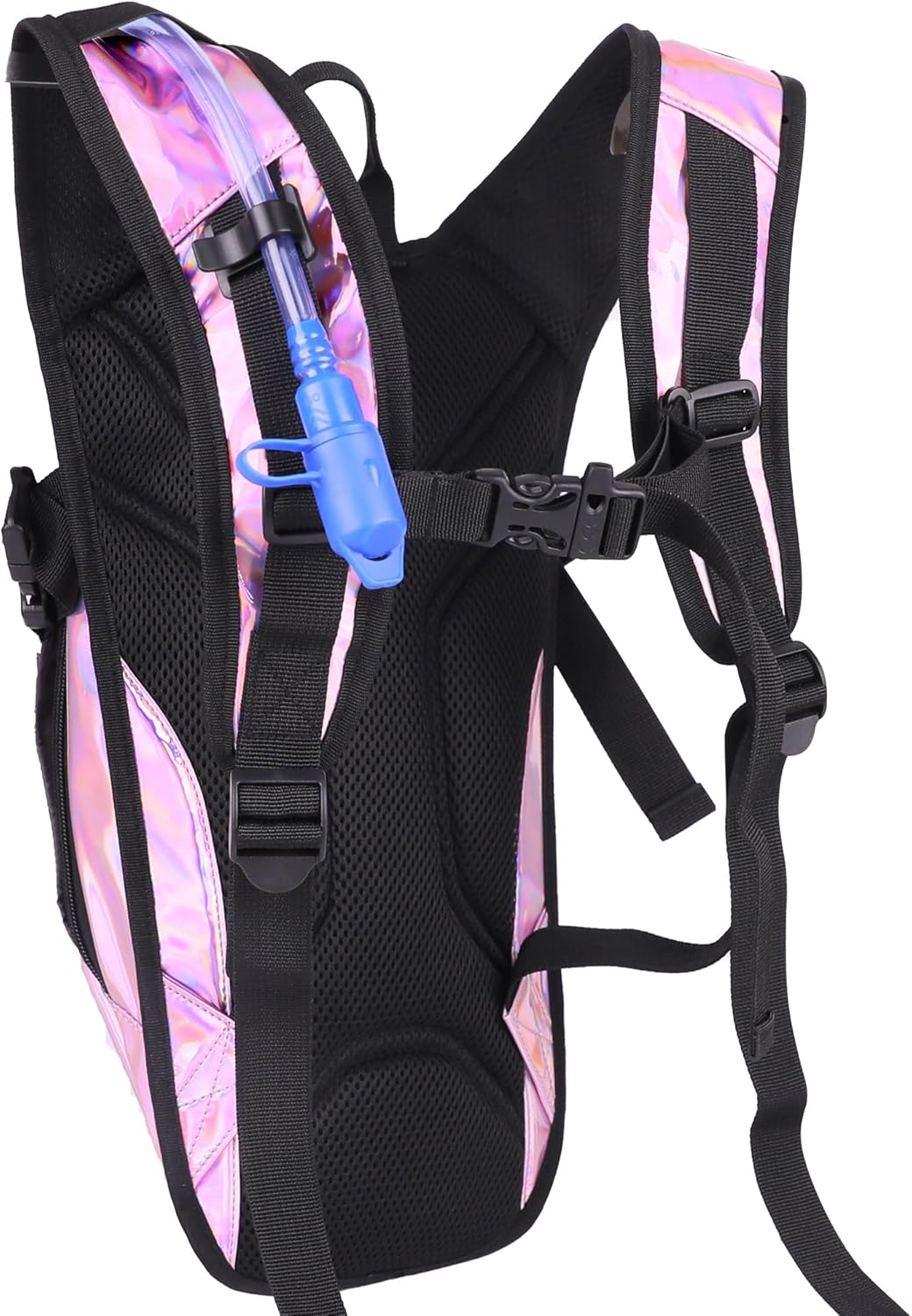 Reflective Hydration Backpack, Hydration Pack - Water Backpack with 2L/3L Hydration Bladder, Essential for Festivals - Rave Hydration Pack for Hiking, Running, Cycling, and Festivals