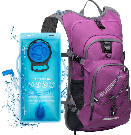 Everfun Hydration Backpack 18L with Water Bladder 2L/3L Hiking Water Backpack Women Men Hydration Pack Insulated Lightweight Day Hydropack with Storage for Hiking, Biking, Running, Festival