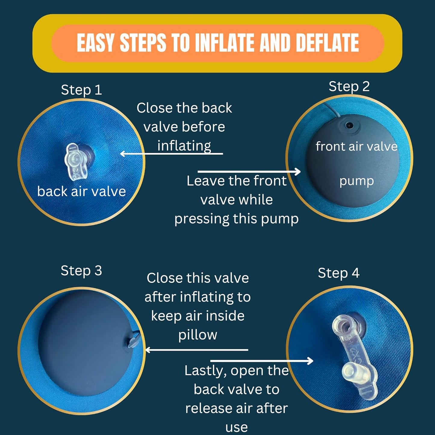 Airplane Pillow - Inflatable Travel Pillow - Airplane Essentials - Travel Neck Pillow - Inflatable Neck Pillow for Traveling - Neck Pillows for Travel - Blow Up Airplane Pillow - Milk Silk TPU