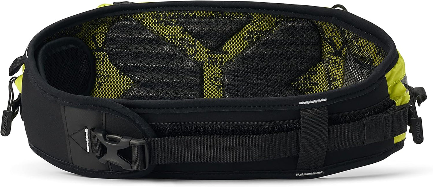 USWE Zulo Hydration Hip Pack - with Organizer and Side Pockets, Bounce Free Hip Belt (6L, Yellow)